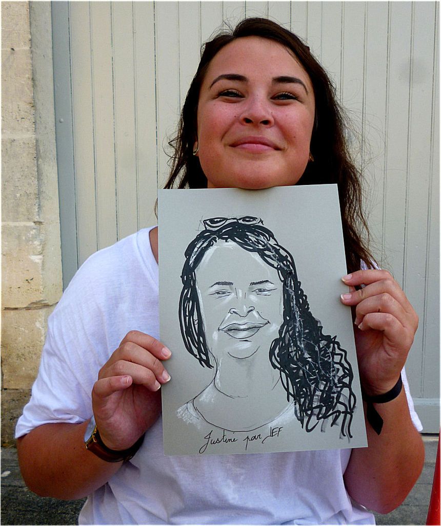 Justine caricature de JEF