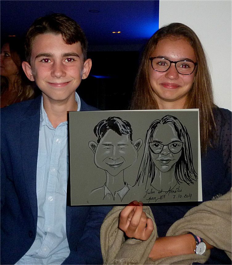 Jules et Amélie caricature de Jef