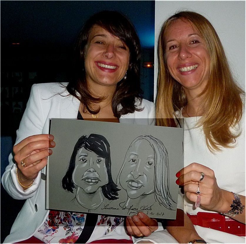 Séverine et Marie-Cécile caricature de Jef