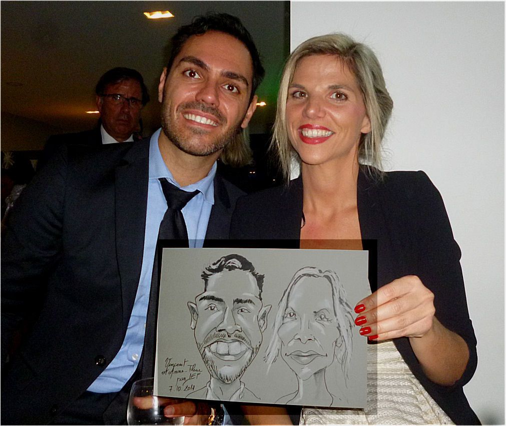 Vincent et Anne Fleur caricature de Jef