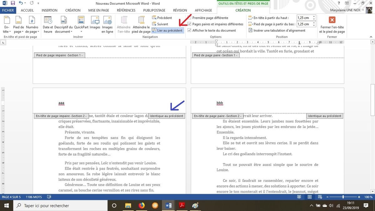 Comment Garder Un Pied De Page Identique Sur Powerpoi_nt Mise en page (3) : en-têtes et pieds de pages - Marjolaine Pauchet