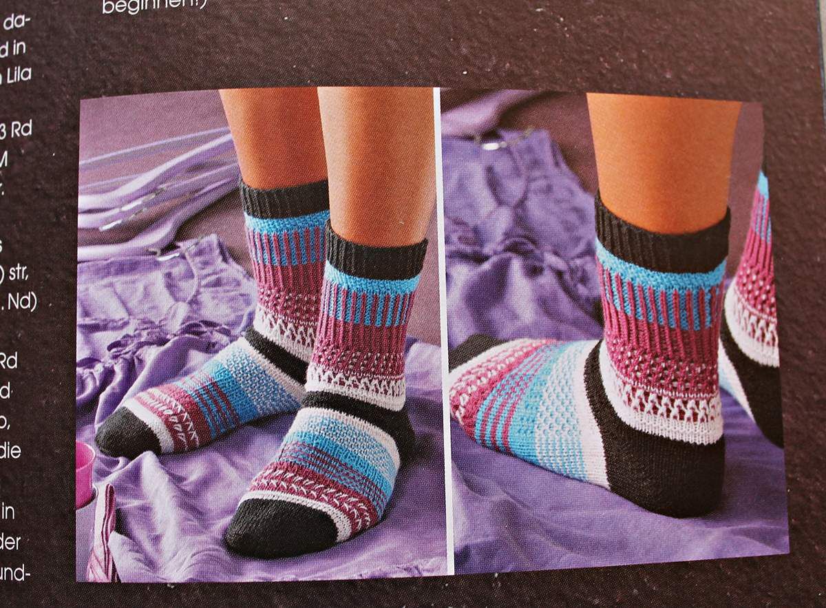 statement socken stricken 