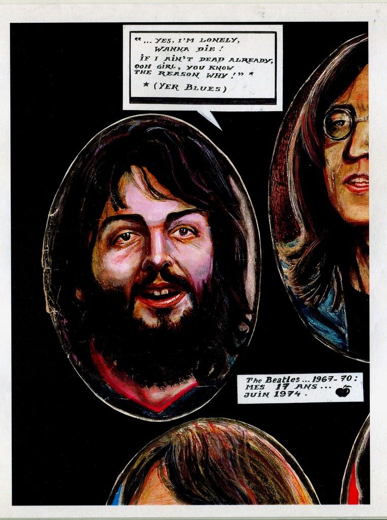 PAUL MC CARTNEY (Peinture hyperréaliste. Extrait de la composition BEATLES  1967-1970. Juin 1974) - Le blog de DOC' J.P.P.