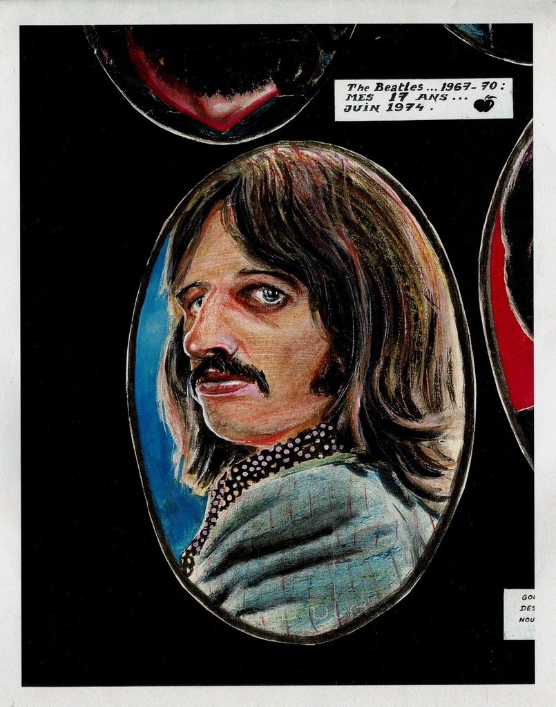 RINGO STARR (Peinture hyperréaliste. Extrait de la composition BEATLES  1967-1970, juin 1974) - Le blog de DOC' J.P.P.