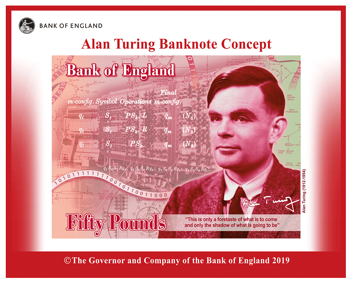 Un billete a la altura de Alan Turing