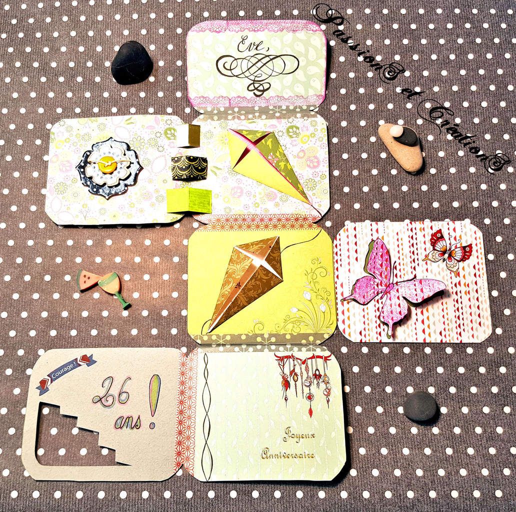 Carte D Anniversaire Pliages Passions Et Creations Carte D Anniversaire Pliages Passions Et Creations