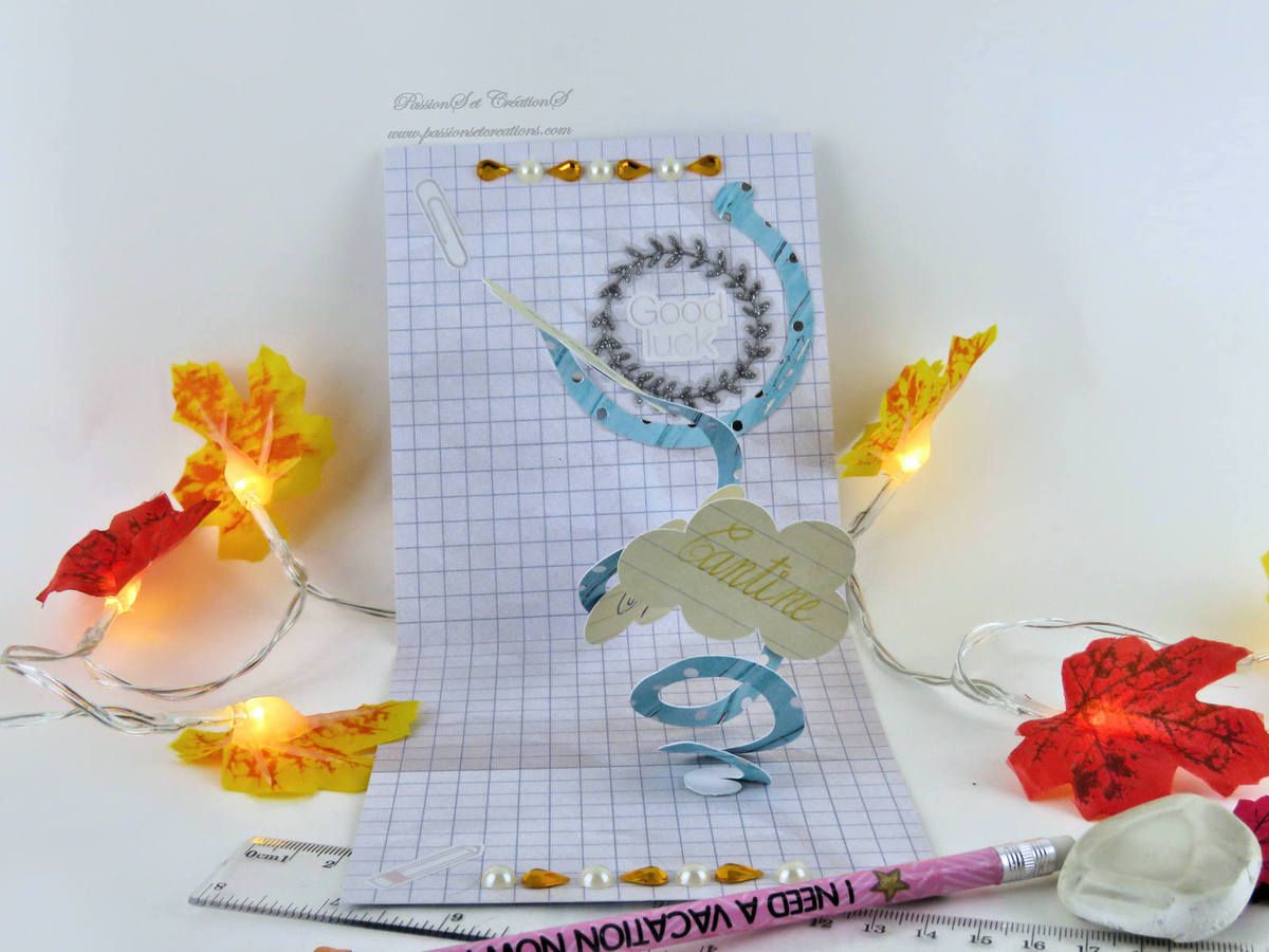 Scan N Cut Realiser Une Carte Pour La Rentree Scolaire Passions Et Creations