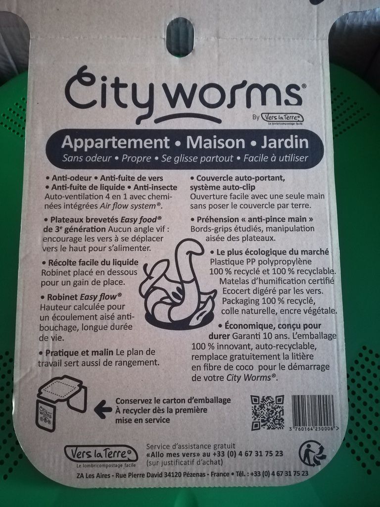 City Worms : le lombricomposteur 100% made in France