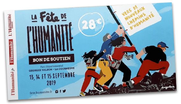 La fÃªte de l'HumanitÃ© c'est les 13, 14 et 15 septembre. Achetez votre vignette ! 