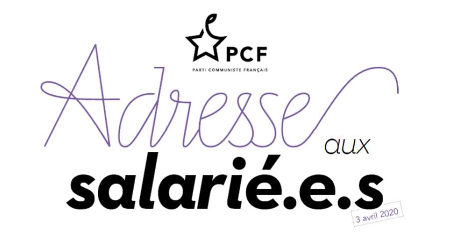 Adresse du parti communiste aux salarié·e·s