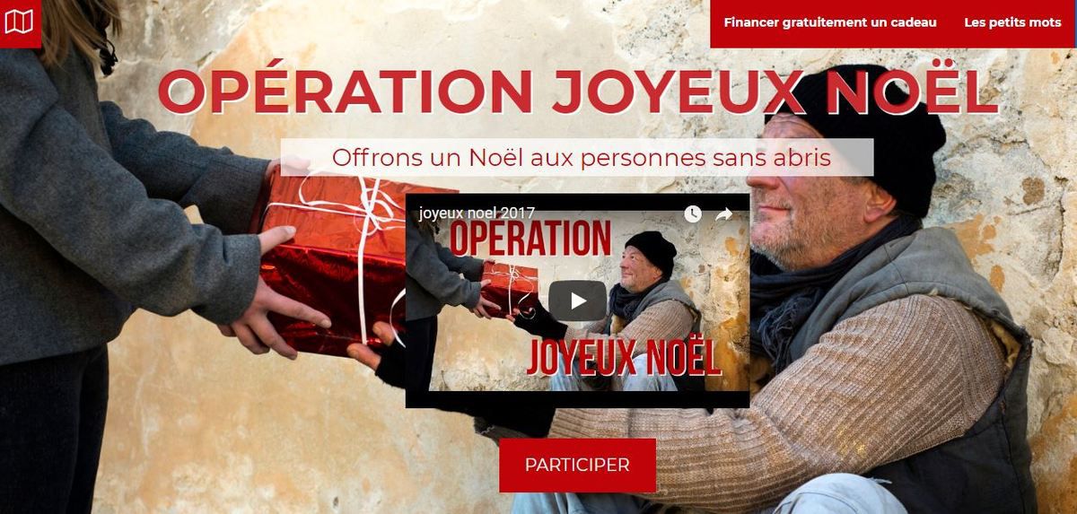 " Opération Joyeux Noël " Lilo moteur de recherche depuis 2015 2016 2017 2018