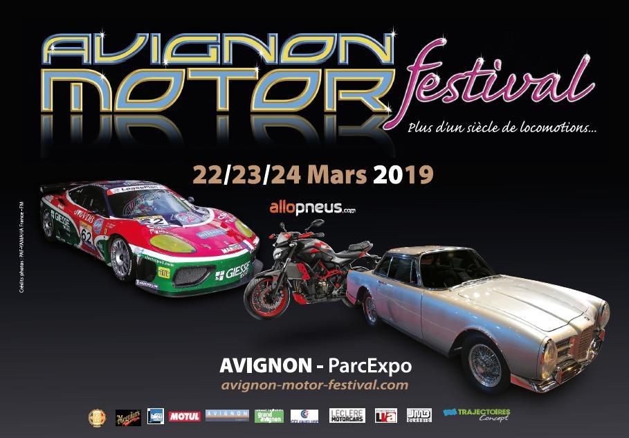 Samedi 9 MARS 2019 dans le centre-ville d'Avignon un défilé d’autos anciennes faisait de la réclame pour Avignon Motor Festival