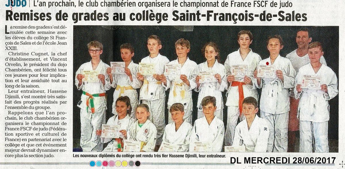 Remise des Grades au Collège St François