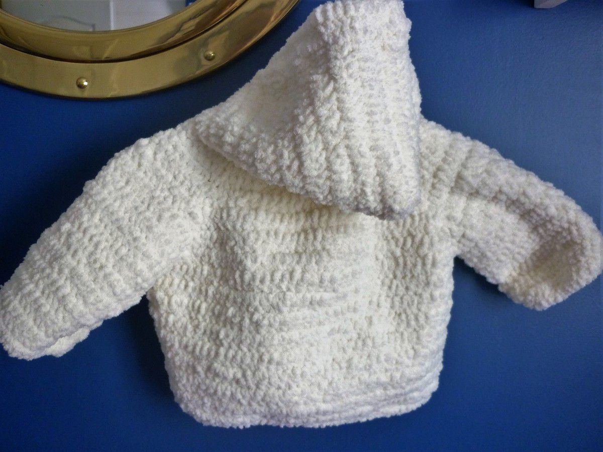 Manteau bébé au crochet - Les pensées de Mémé-Yoyo