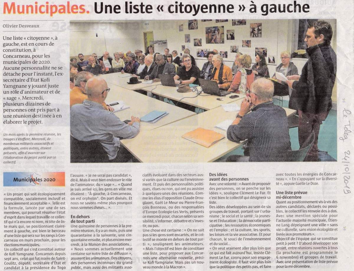 nouvelles du front !