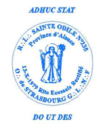 Sceau de la RL Sainte Odile n°235.