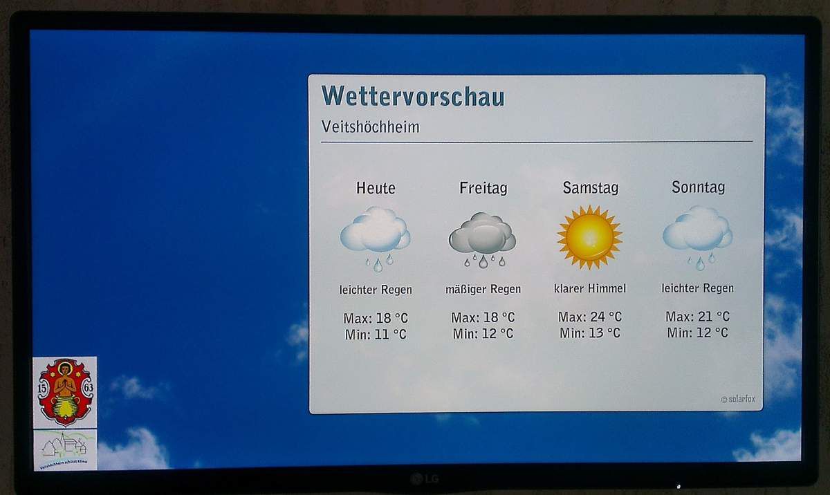 Wettervorschau für Veitshöchheim