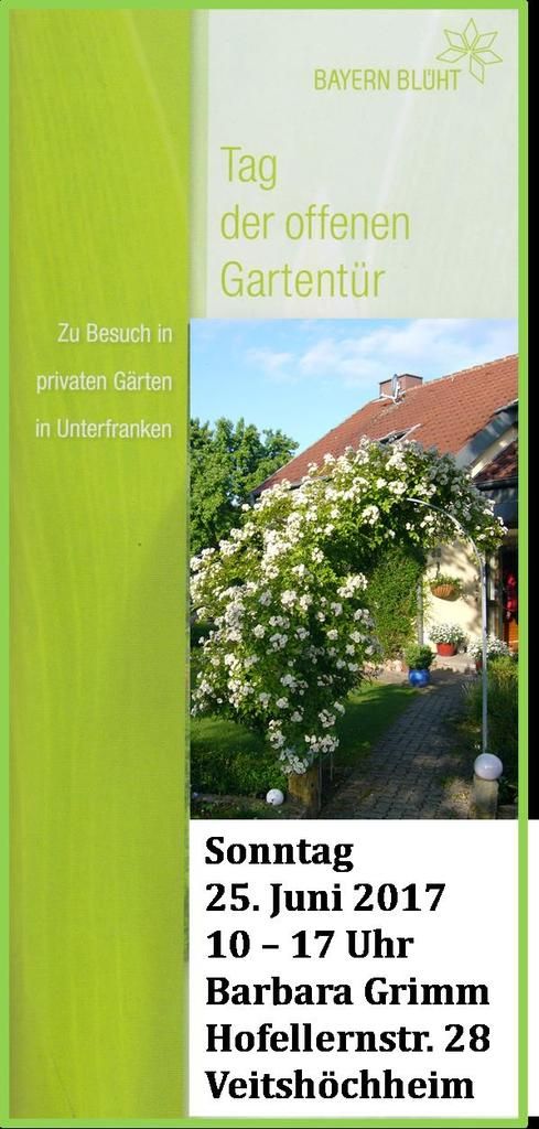 Am Tag der Offenen Gartentür Unterfrankens am 25. Juni ist auch ein
