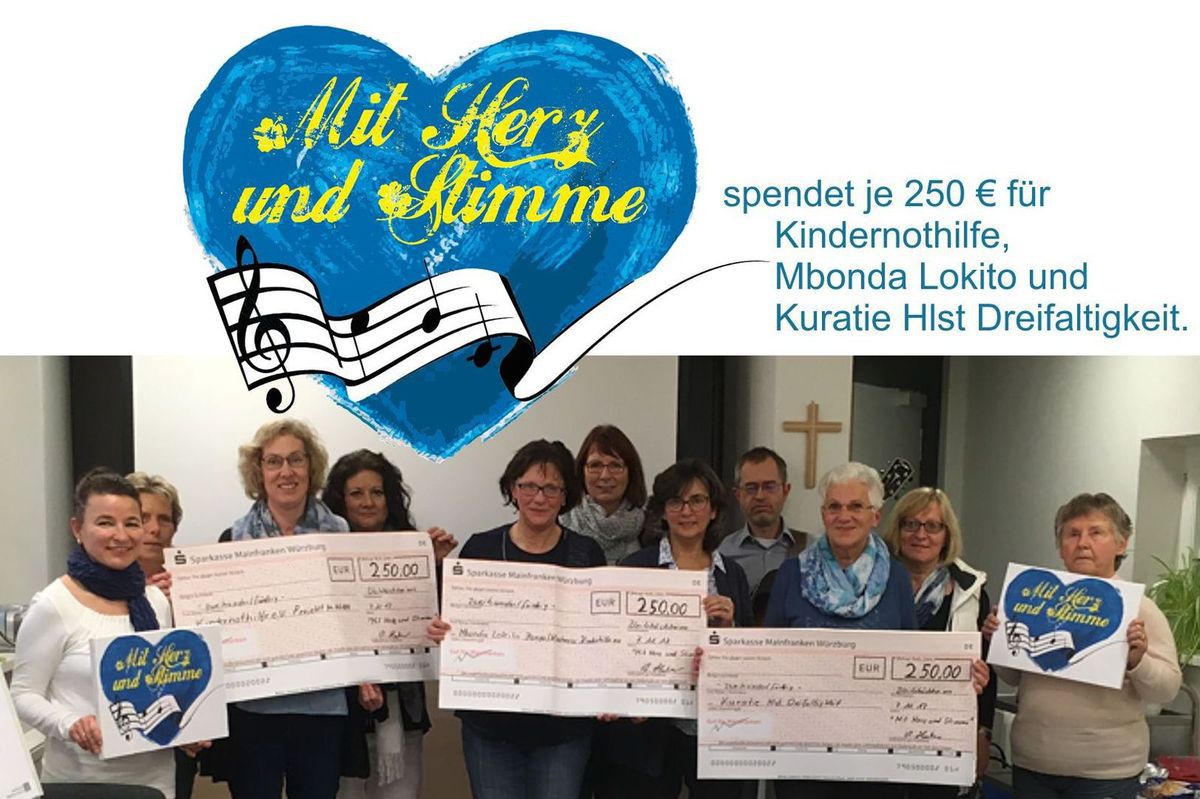Mitmachkonzert des ökumenischen Singkreises erbrachte 750 Euro 