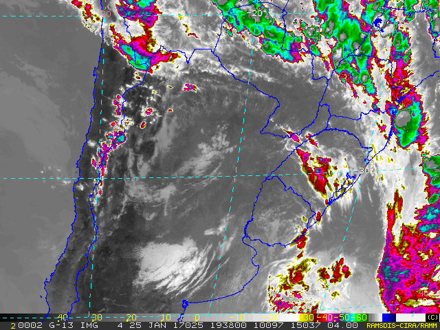 Sistema de tormentas, algunas puntualmente intensas afectan el Este del país. Se prevén los siguientes fenómenos asociados: - intensa actividad eléctrica - caída de granizo - precipitaciones puntualmente abundantes (20-30mm) - rachas de viento fuertes (60-75 km/h) Continuaremos monitoreando la situación e informaremos ante eventuales cambios.