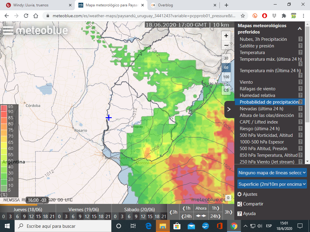 Proyeccion del tiempo