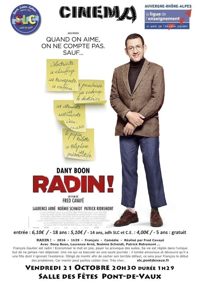 Les prochaines séances de cinéma de SLC.