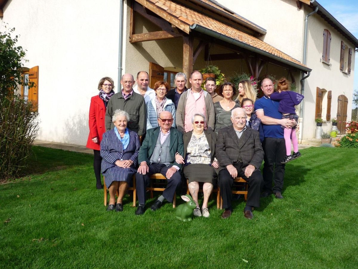 ChavannessurReyssouze Renée et Noel Debost ont fêté leurs 60 ans de