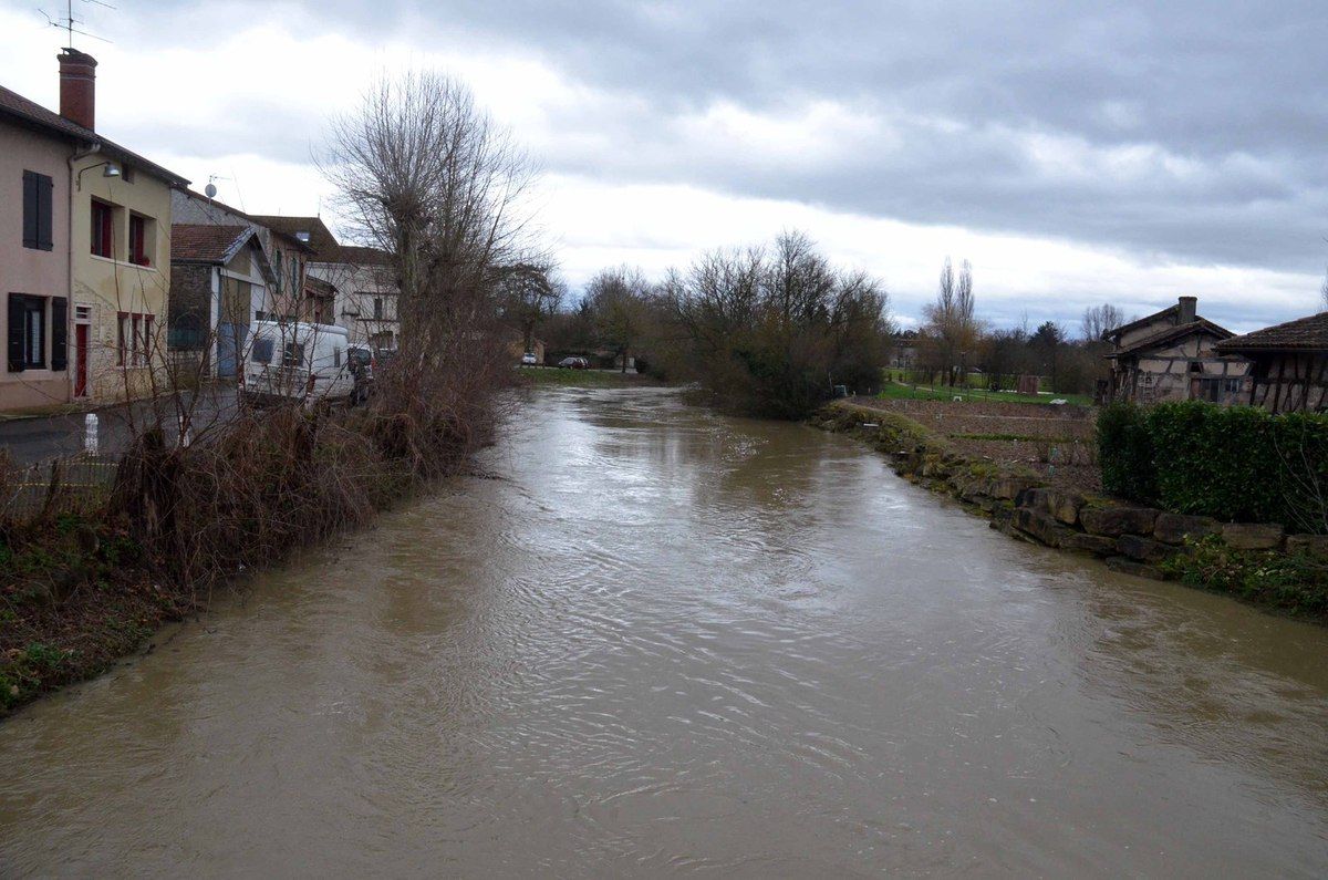 La Reyssouze et la Saône sont en crue. LJPDV