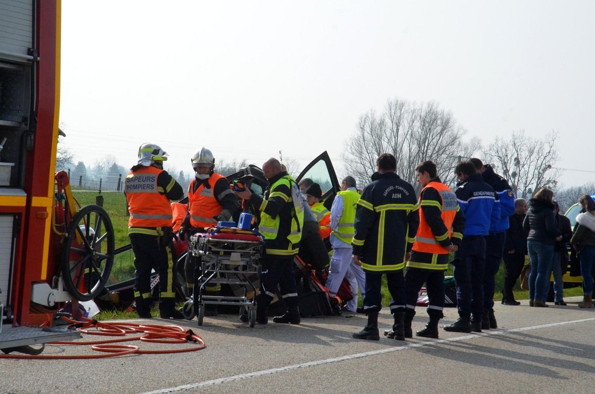 Un grave accident le la route à Arbigny.