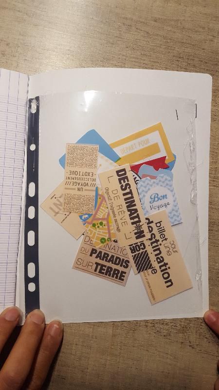 DIY carnet de voyage, une pochette de rangement