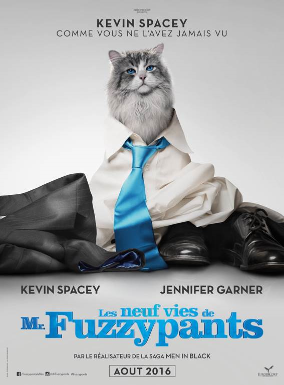 Les neuf vies de Mr Fuzzypants de Barry Sonnenfeld avec Kevin Spacey, Jennifer Garner...
