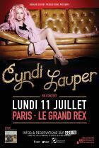 Cyndi Lauper en concert au Grand Rex lundi 11 juillet 2016 !