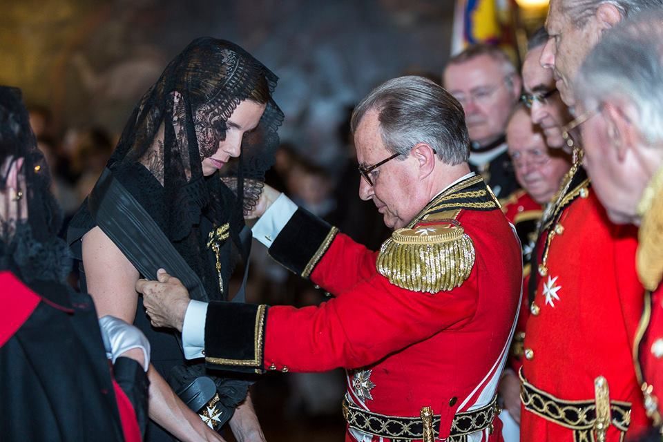 S.A.R. la duchesse d'Anjou, reçue dans l'Ordre souverain de Malte par S.E le Comte de Beaumont-Beynac (25.06.2016)