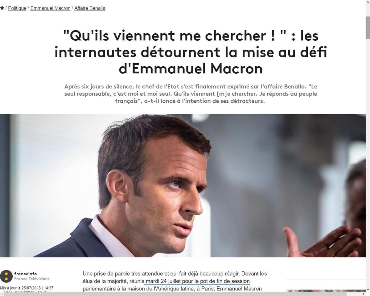Affaire Benalla : la communication de Emmanuel Macron déraille subitement 