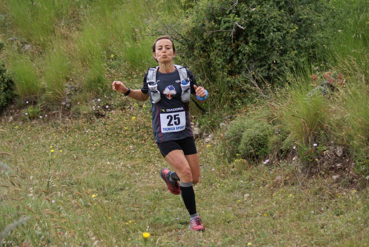 Lara La Pera al 20 km di gara all'Ecomaratona delle Madonie 2016