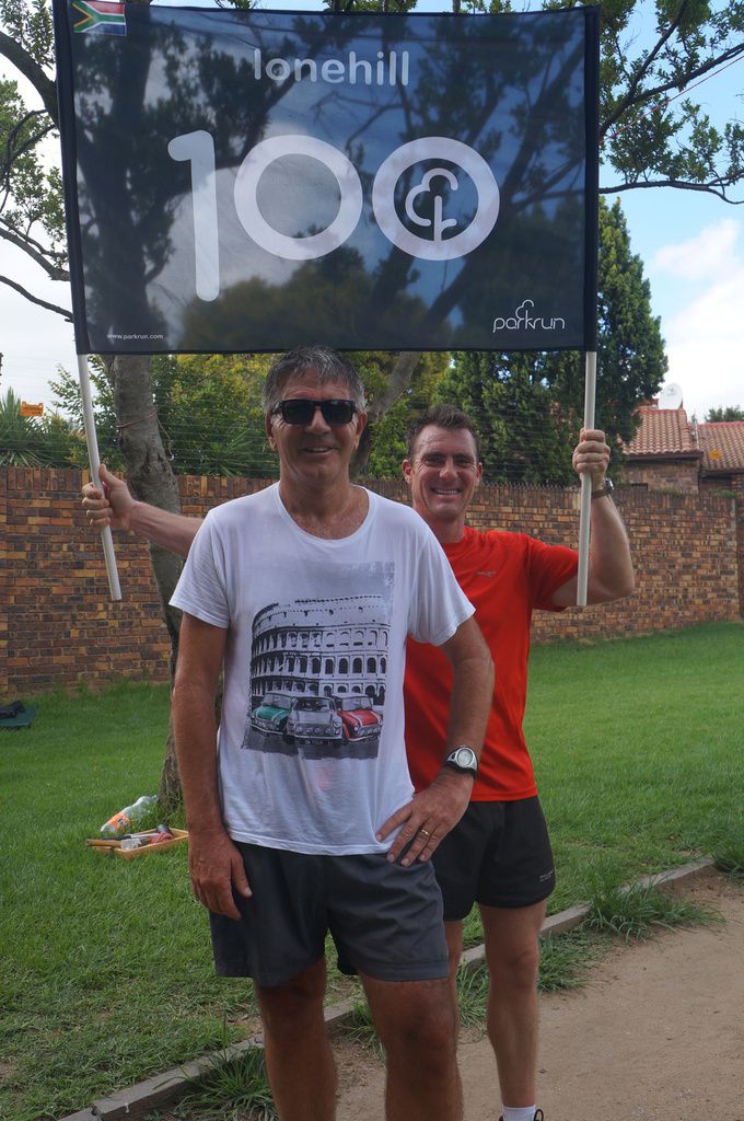 Lonehill Parkrun. Celebrando la 100^ volta