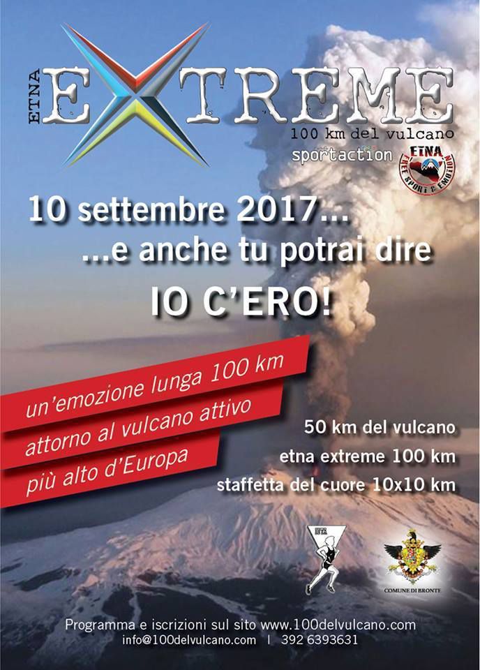 Etna Extreme 100 km del Vulcano 2017 locandina