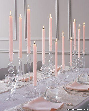 Centre de table original avec bougies longues et fines - La Boutique de  Juliette