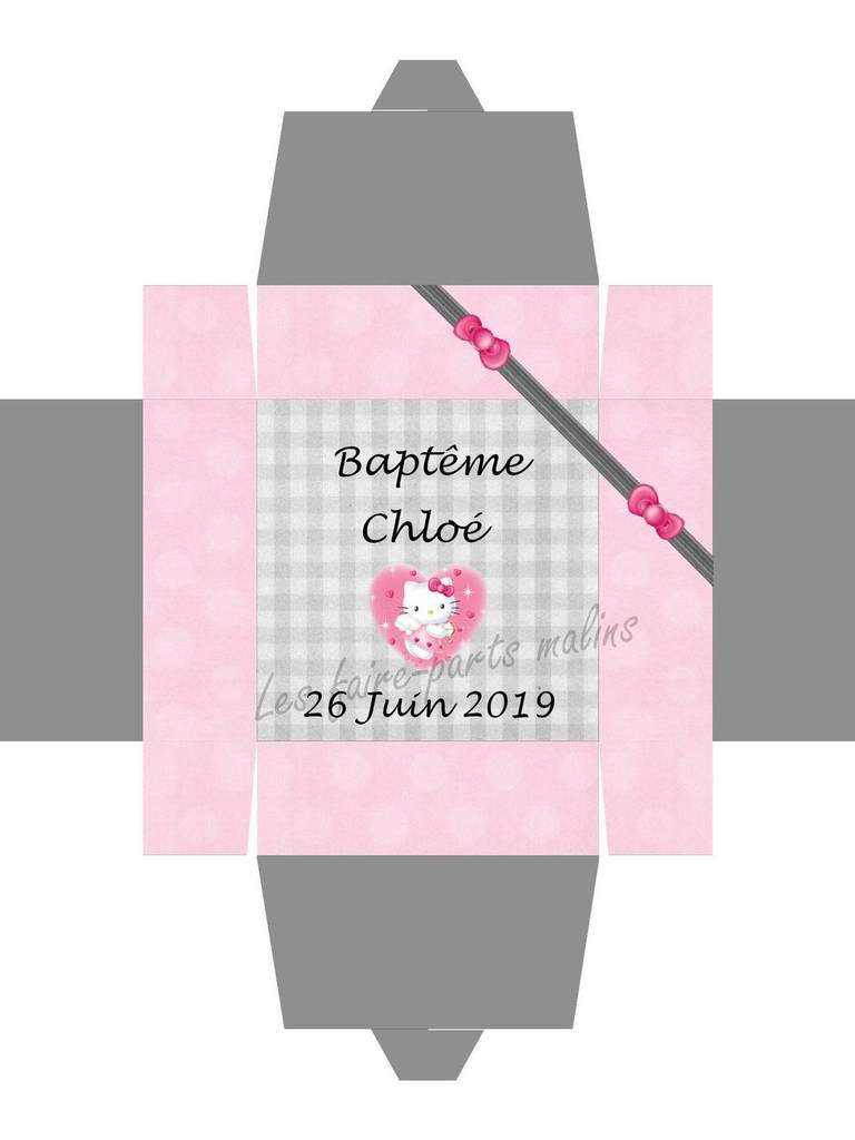 boitepascher boitehellokitty fairepartpascher naissance baptême mariage pascher hellokitty