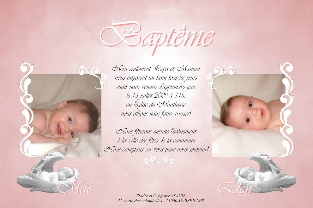 61 FILLE et 171 FILLE - Les faire-parts malins et pas chers