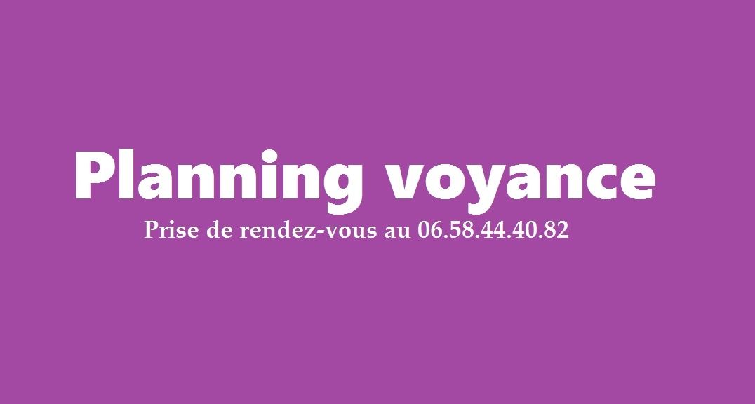 Planning voyance téléphonique