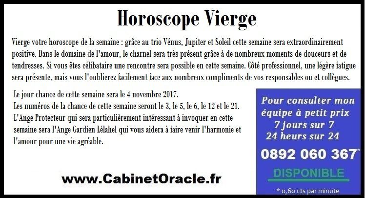 Horoscope Cancer, Lion et Vierge