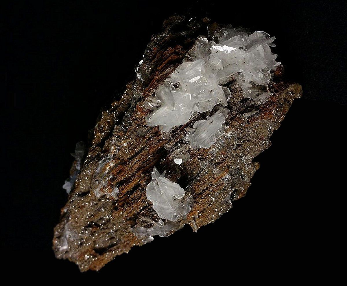 Hemimorphite sur Limonite.