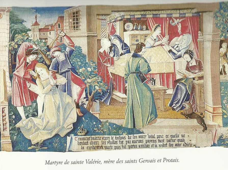 Tapisserie du Mans : Martyre de sainte Valérie : scanné dans 303, Arts recherche et créations, la revue des pays de la Loire  70, encart intérieur pages 187-190