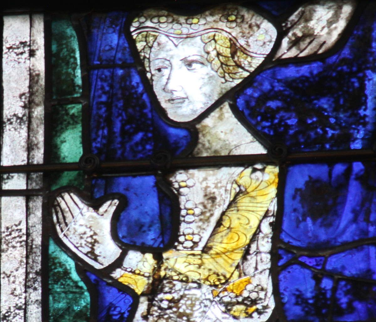 Lancette B, baie 106, chœur de la cathédrale de Quimper, photographie lavieb-aile.