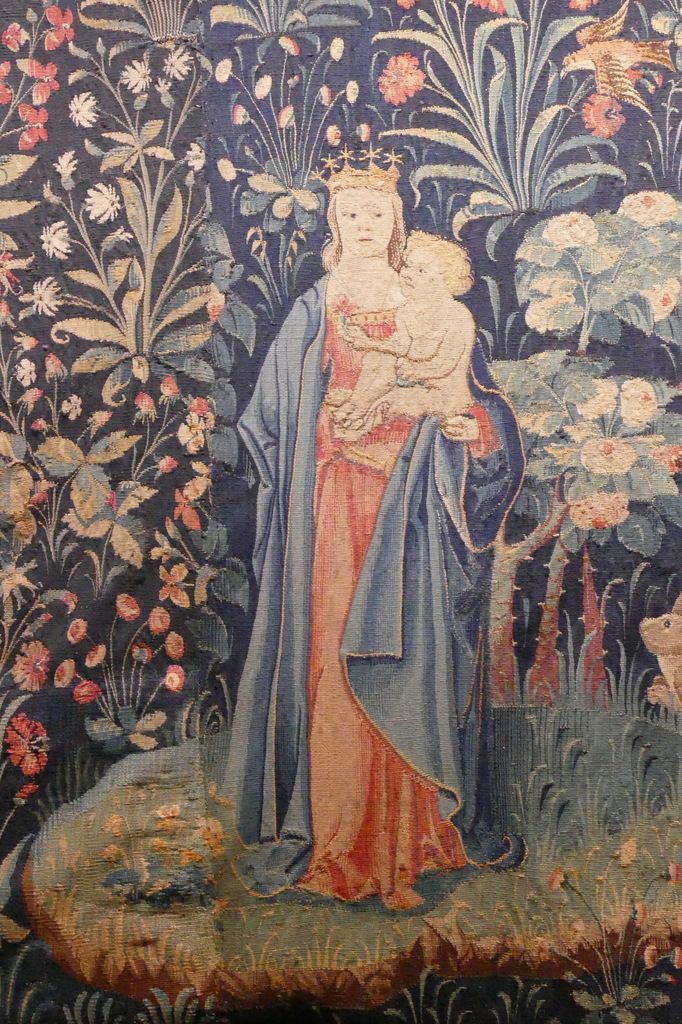 Tapisserie de la Vierge et de saint Éloi, Hospices de Beaune, photographie lavieb-aile.