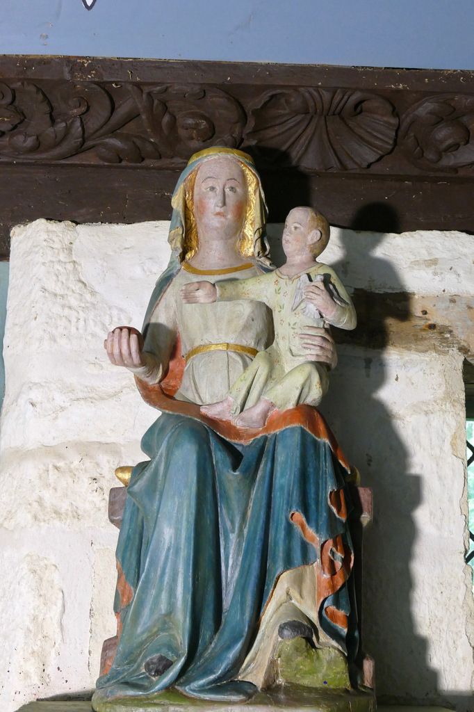 Vierge à l'Enfant, oratoire Notre-Dame, Musée de l'abbaye de Daoulas. Photographie lavieb-aile juin 2017.