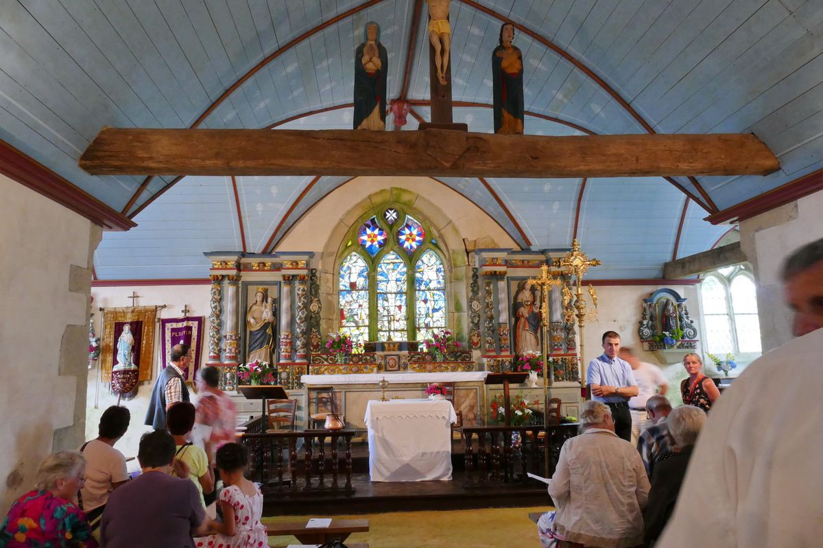 La chapelle Sainte-Barbe à Ploéven le 30 juin 2018. Photographie lavieb-aile.