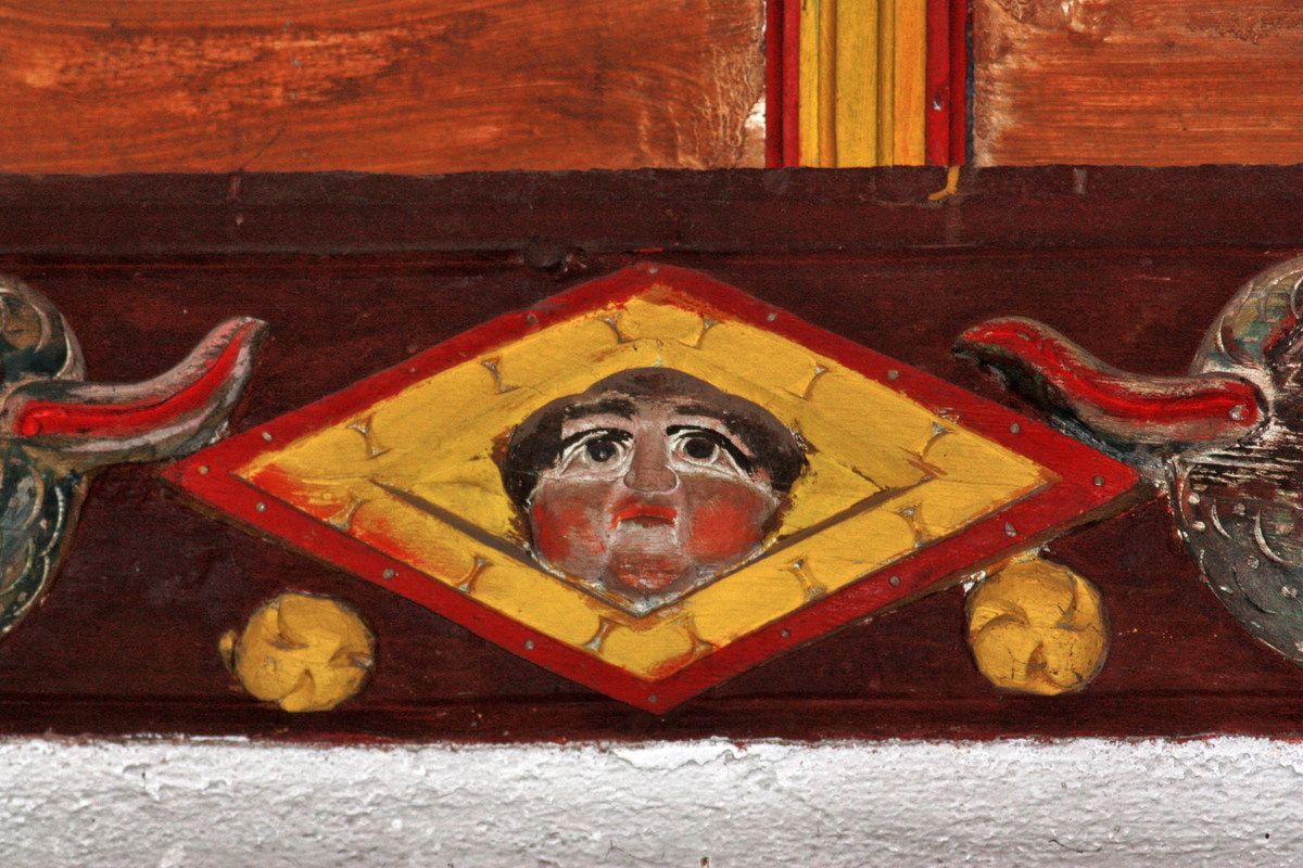 Sablières de l'église Saint-Mahouarn de Plomodiern. Photographie lavieb-aile.