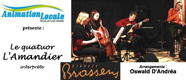 Brassens - O. D'Andréa - Le quatuor L'Amandier